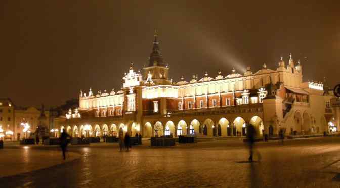 Krakow Rynek at Night