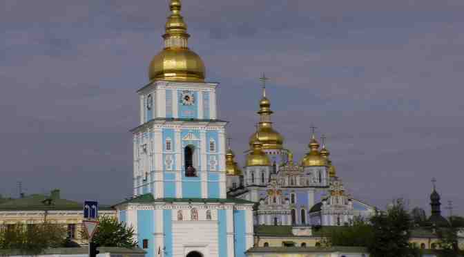 St. Michael's Cathedral in Kyiv, Ukraine.