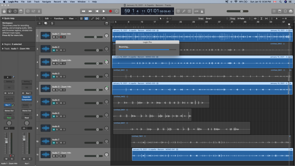 Jamuary 10, 2021 - A Cappella - Baroom - Tracks